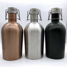 64oz Growlers Insulated Beer Growler Stainless Steel Vacuum Water Bottle